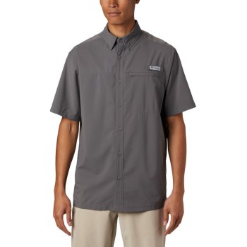 Columbia Muške Košulje - PFG Grander Marlin Woven Short Sleeve Sive | MKZF-80931